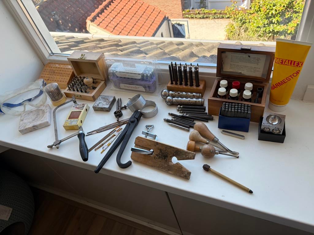 diverse goudsmid edelsmid zilversmid benodigheden zetter, Ophalen of Verzenden, Zo goed als nieuw