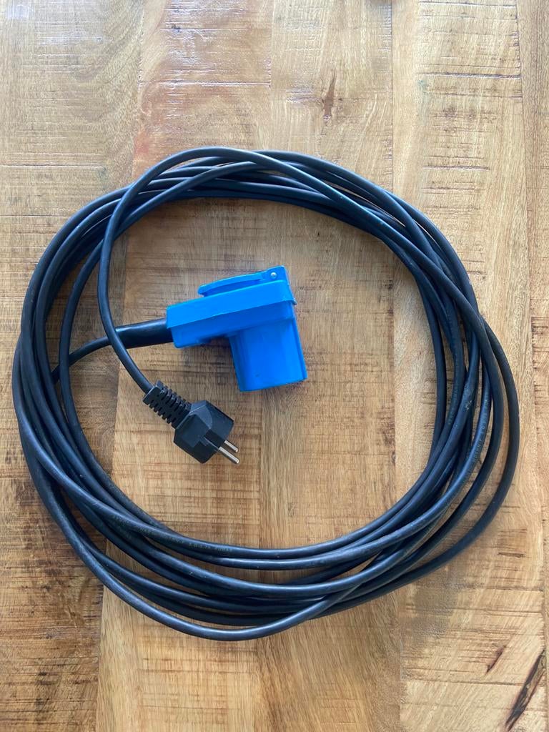8,5O mtr ELECTRAKABEL AANSLUITING VOOR CARAVAN, Ophalen, Zo goed als nieuw