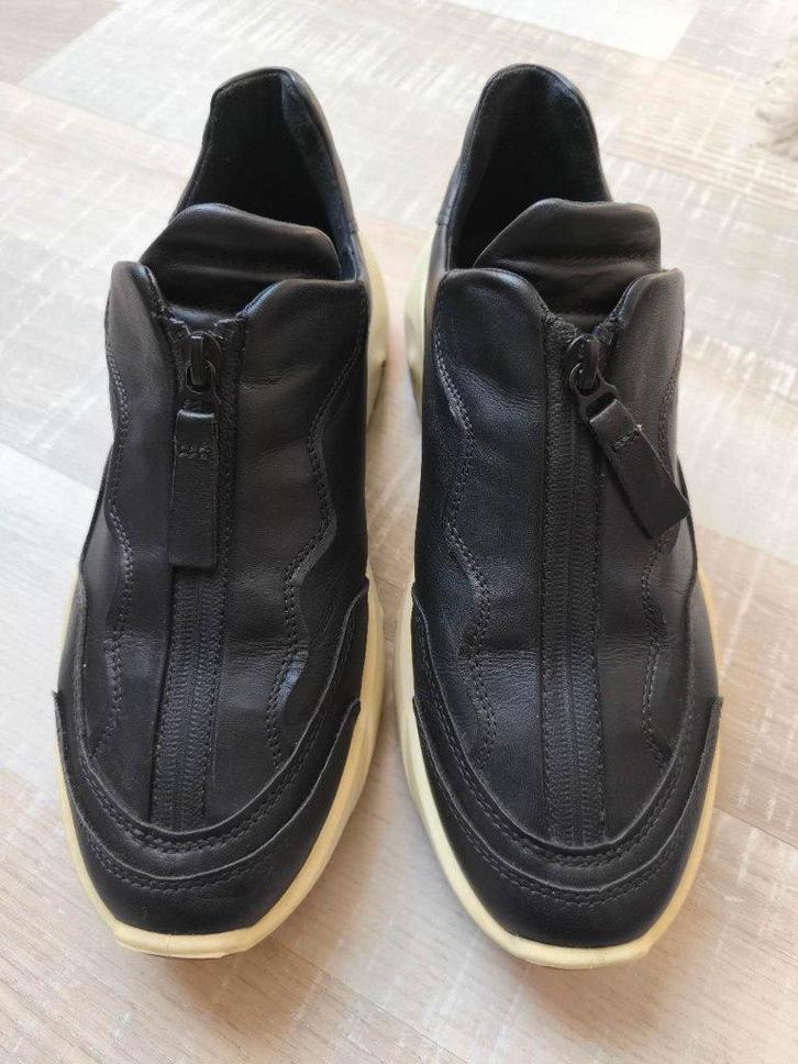 ECCO Black Chunky Sneakers Sneakers – Genuine Leather, Kleding | Dames, Schoenen, Zo goed als nieuw, Sneakers of Gympen, Zwart