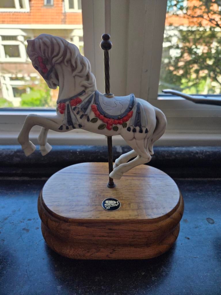 Speeldoos porceleine paard, Ophalen of Verzenden