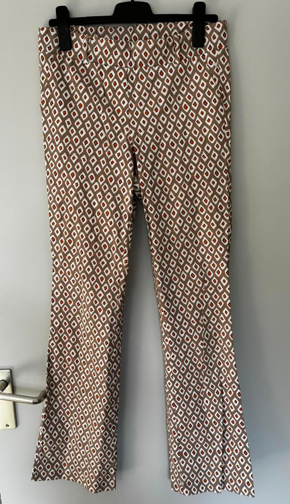 Prachtige travelstof broek van Helena Hart, L, als nieuw, Ophalen of Verzenden, Zo goed als nieuw, Lang