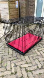 Hondenbench middelgroot zijdeur en voordeur open zwaaiend, Ophalen, Zo goed als nieuw