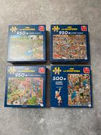 Jan van Haasteren puzzels - 4 stuks (500 en 950 stukjes), Ophalen, 500 t/m 1500 stukjes, Zo goed als nieuw, Legpuzzel