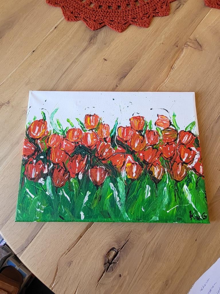 Schilderij bij Kitty van Gils, Ophalen
