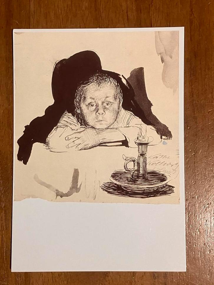 Käthe Kollwitz - Hans Kollwitz met kaars, Verzamelen, Ansichtkaarten | Themakaarten, Ongelopen, 1980 tot heden, Kinderen, Ophalen of Verzenden