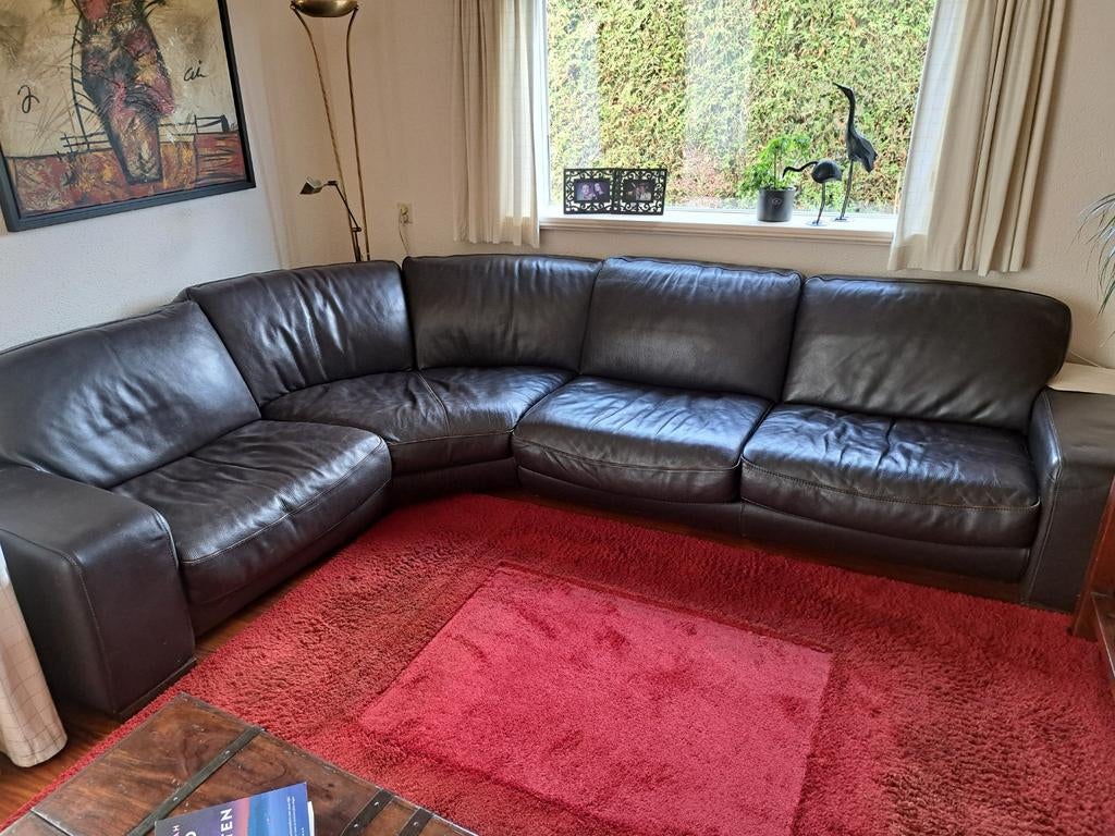 Hoekbank+ losse fauteuil, Ophalen, Gebruikt