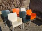 Tuinstoelen, 6x, stapelbaar, Tuin en Terras, Tuinstoelen, Ophalen, Gebruikt, Kunststof, Stapelbaar