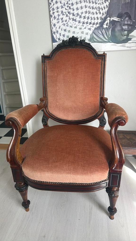 antieke fauteuil in Louis XV-stijl, Ophalen