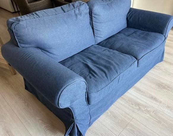 Gratis 2 Ektorp banken met wasbare hoezen, Huis en Inrichting, Ophalen, Gebruikt, 150 tot 200 cm, Tweepersoons