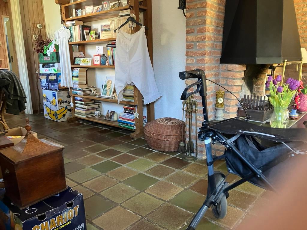 Antieke lange onderbroek met kanten onderrand, Ophalen of Verzenden, Zo goed als nieuw