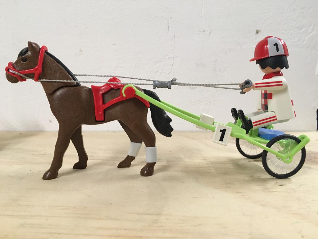 Playmobil Sulky wedstrijdpaard paard 4192 poppetje, Kinderen en Baby's, Speelgoed | Playmobil, Verzenden