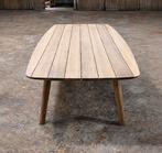 Teakhouten Deens ovale teak in&outdoor Deens ovaal tuintafel, 100 tot 150 cm, Teakhout, Ophalen of Verzenden, Vijf personen of meer