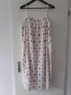 Jurk mouwloos H&M L  wit met bruin, Ophalen of Verzenden, Zo goed als nieuw, Wit, Zonder mouw