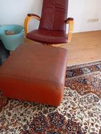 Mooie vierkante hocker/poef, Ophalen, Vierkant, Stof, 50 tot 75 cm