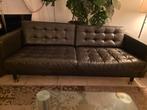 GRATIS bruine leren bank, Ophalen, Gebruikt, 75 tot 100 cm, 200 tot 250 cm