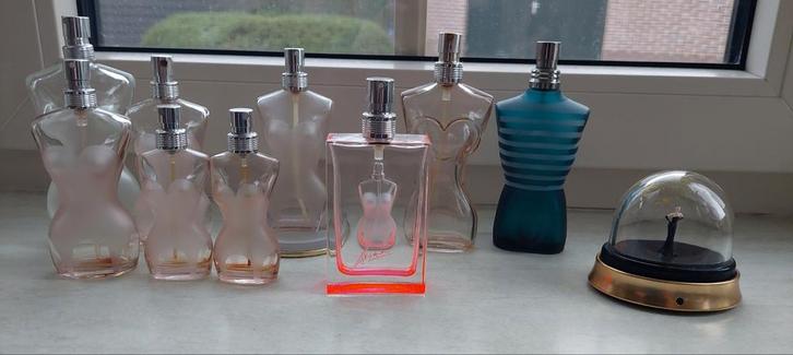 Lege Jean Paul Gaultier Parfumflesjes - Divers, Verzamelen, Parfumverzamelingen, Gebruikt, Parfumfles, Ophalen of Verzenden