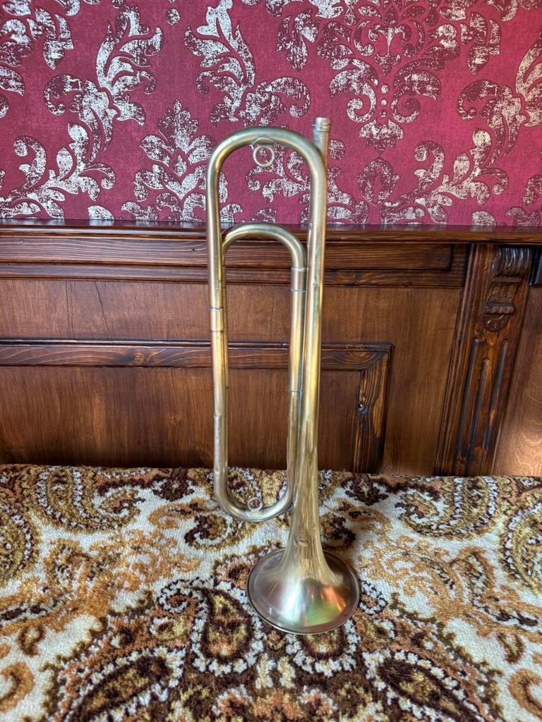 antieke Franse cavalerie trompet, Muziek en Instrumenten, Ophalen of Verzenden, Zo goed als nieuw