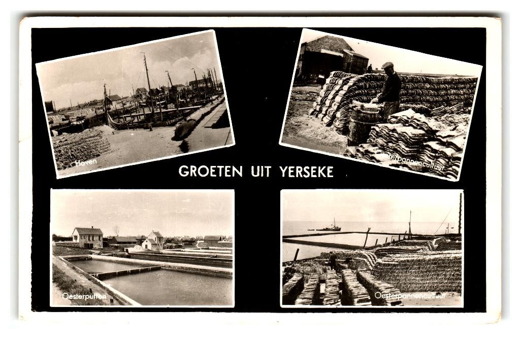 Yerseke, Groeten uit Yerseke, Verzenden, 1960 tot 1980, Gelopen, Zeeland