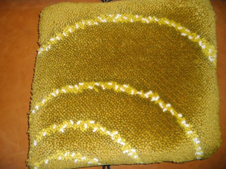 SMYRNA KUSSENS: 2 x handgeknoopt in jaar 1966* Retro, Huis en Inrichting, Woonaccessoires | Kussens, Gebruikt, Overige kleuren