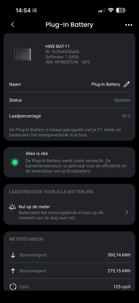 Homewizard Plug-In Thuisbatterij HWE-BAT-11, Ophalen, Gebruikt