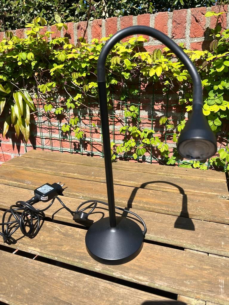IKEA Nachtlampje - Zwart, nog netjes, Ophalen of Verzenden, Zo goed als nieuw, Metaal, Minder dan 50 cm