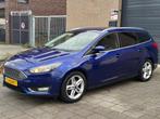 Ford Focus Wagon 1.5 Titanium Edition Clima ECC Cruise contr, Stof, 4 cilinders, 150 pk, Blauw