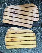 Houten zitjes, Tuin en Terras, Ophalen, Gebruikt, Hout