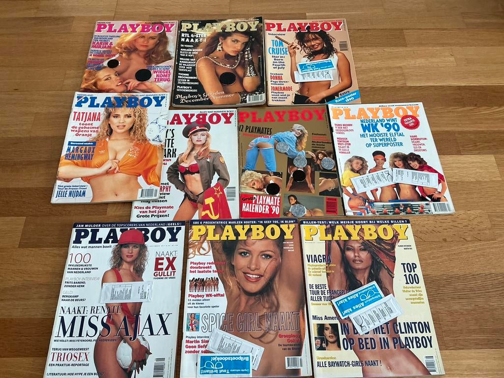 Playboy - set D -  10 stuks, Ophalen of Verzenden, Gelezen