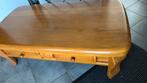 Vol eiken salontafel, Huis en Inrichting, Ophalen, 100 tot 150 cm, 50 tot 100 cm, Zo goed als nieuw