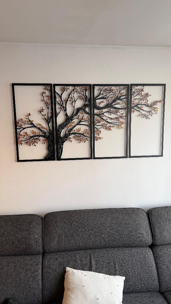 Metalen schilderij, Antiek en Kunst, Ophalen