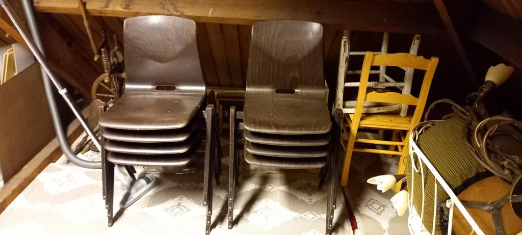 8 vintage stoelen, Ophalen