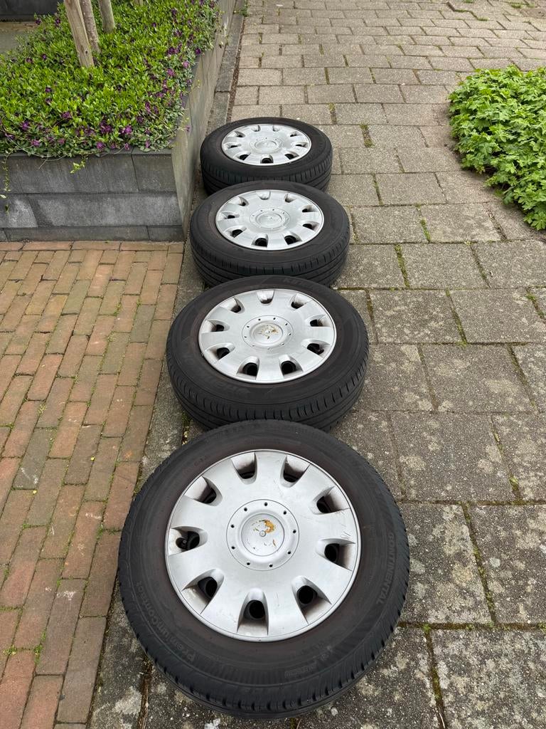 Golf 5, zomerbanden met velg 15 inch, Gebruikt, 15 inch, Banden en Velgen, Personenwagen