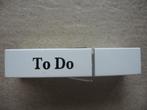 Nieuwe witte houten knijper TO DO - 15 x 5 cm - cadeautip, Ophalen of Verzenden, Nieuw
