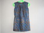 ZGAN jurkje blauw bruine vlinders Van Hassels maat 116, Van Hassels, Meisje, Ophalen of Verzenden, Zo goed als nieuw