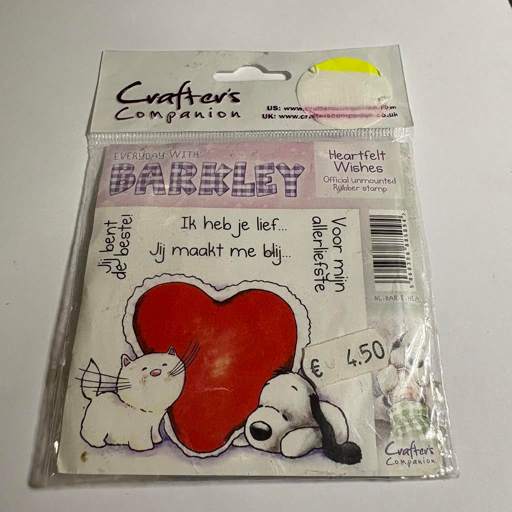 C Stempel crafters companion poes/ hond, Ophalen of Verzenden, Zo goed als nieuw, Houten stempel