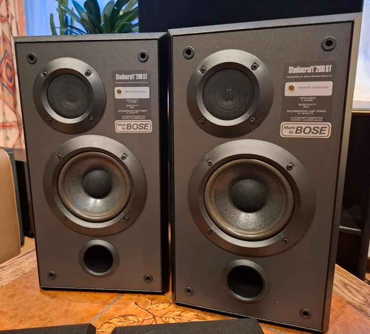Bose Studiocraft 200ST (ML2BLK), Audio, Tv en Foto, Luidsprekers, Zo goed als nieuw, Front, Rear of Stereo speakers, Minder dan 60 watt