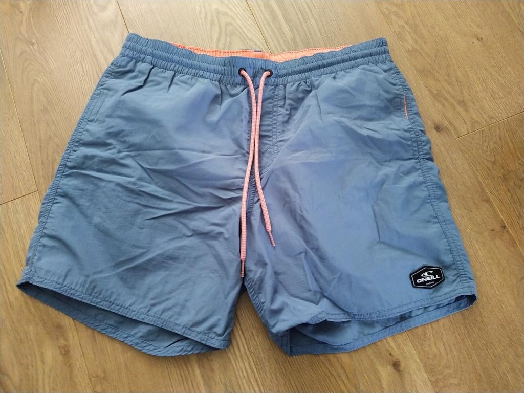 O'Neill zwemshort - Maat L - Blauwgrijs met roze accenten, Kleding | Heren, Badmode en Zwemkleding, Maat 52/54 (L), Blauw, O'Neill