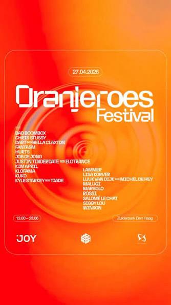 Oranjeroes festival, Eén persoon