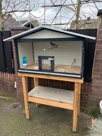 Ruime buitenkooi met pagode spreeuw, Ophalen, Zo goed als nieuw, Aluminium, Volière