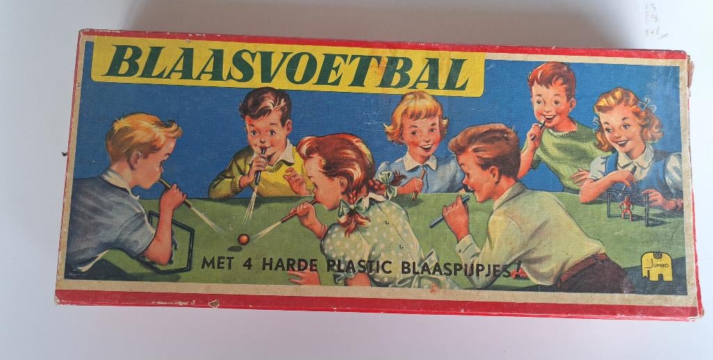 Vintage Jumbo spel - Blaasvoetbal, Ophalen of Verzenden, Gebruikt