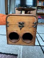 Flessenhouder en kistje, Ophalen, Gebruikt