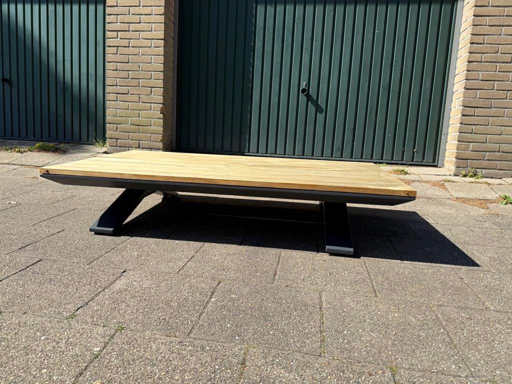 SUNS Stockholm lounge tuintafel 140x80x26cm, Ophalen, Zo goed als nieuw, Rechthoekig, Hout