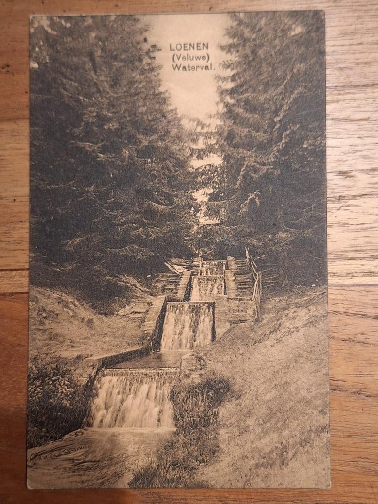 Loenen - Waterval - 1925, Ophalen of Verzenden, 1920 tot 1940, Gelopen, Gelderland