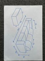 Comfortabel bankstel met losse hocker - donker grijs, Driepersoons, 75 tot 100 cm, Ophalen of Verzenden, Zo goed als nieuw