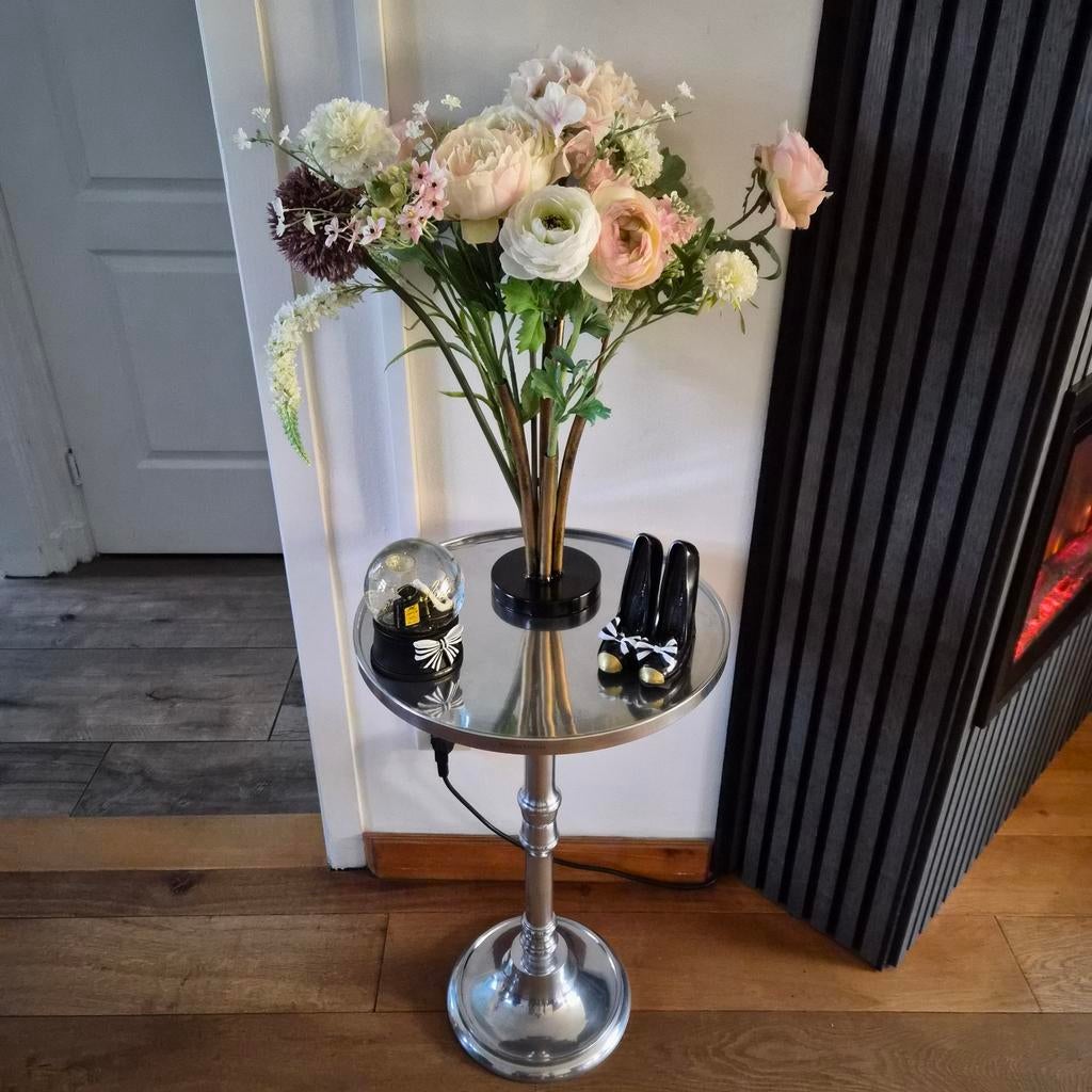 Riviera Maison Bijzettafeltje, Huis en Inrichting, Ophalen of Verzenden, Zo goed als nieuw, Rond, Minder dan 55 cm