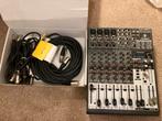 Behringer XENYX 1204FX Mengpaneel met XLR kabels, Ophalen, Gebruikt, 10 tot 20 kanalen, Microfooningang