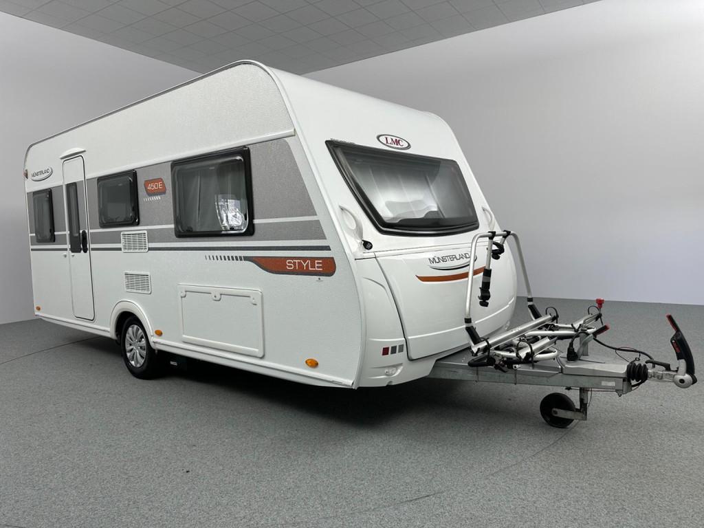 LMC Münsterland Style 450 E Mover Fietsendrager Luifel, Caravans en Kamperen, Caravans, Mover, Bedrijf, 4 tot 5 meter, LMC en Münsterland