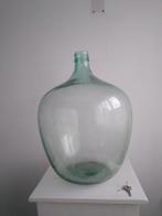Grote glazen fles, Ophalen, 50 tot 75 cm, Groen, Glas