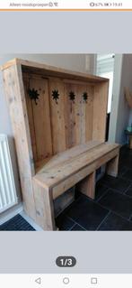 Steigerhouten bankje, Huis en Inrichting, Ophalen