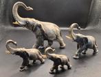 Tinnen Olifantenset - 836 gram!, Verzamelen, Beelden en Beeldjes, Ophalen of Verzenden, Gebruikt, Dier
